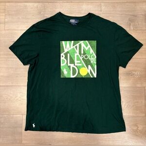 Ralph Lauren Wimbledon T-Shirt Men’s XXL Classic Fit Graphic Print Green